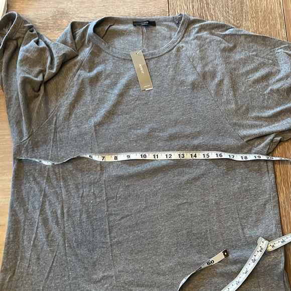 NWT J. Crew AN180 puff sleeve tshirt gray medium new with tags - Picture 4 of 7